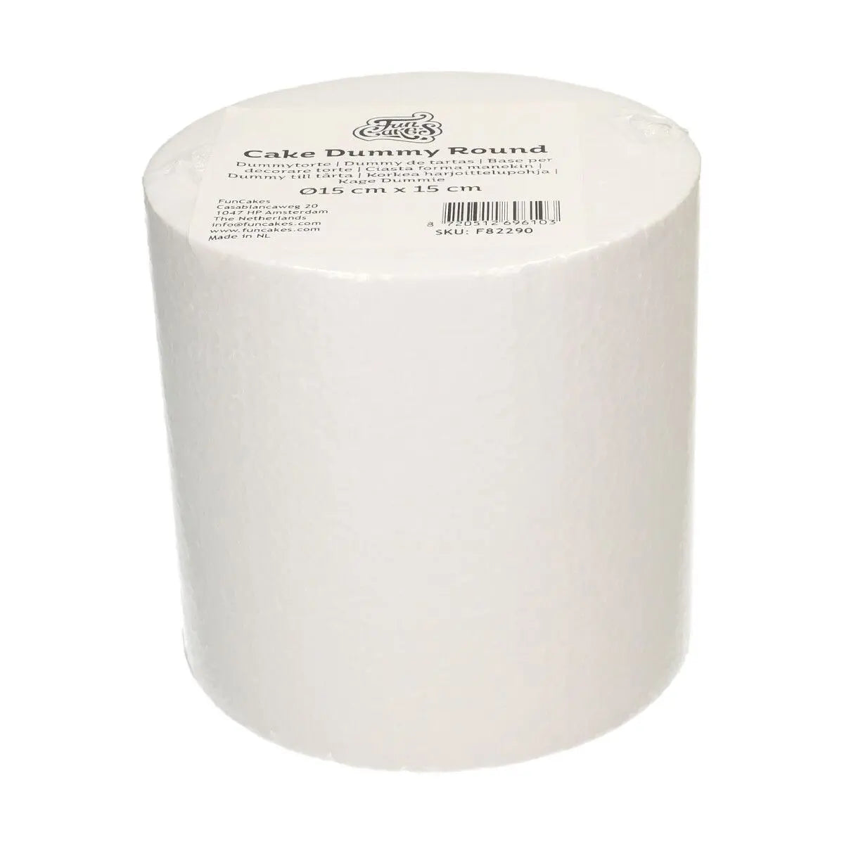 Dummy faux gâteau polystyrène rond hauteur 15 cm FunCakes