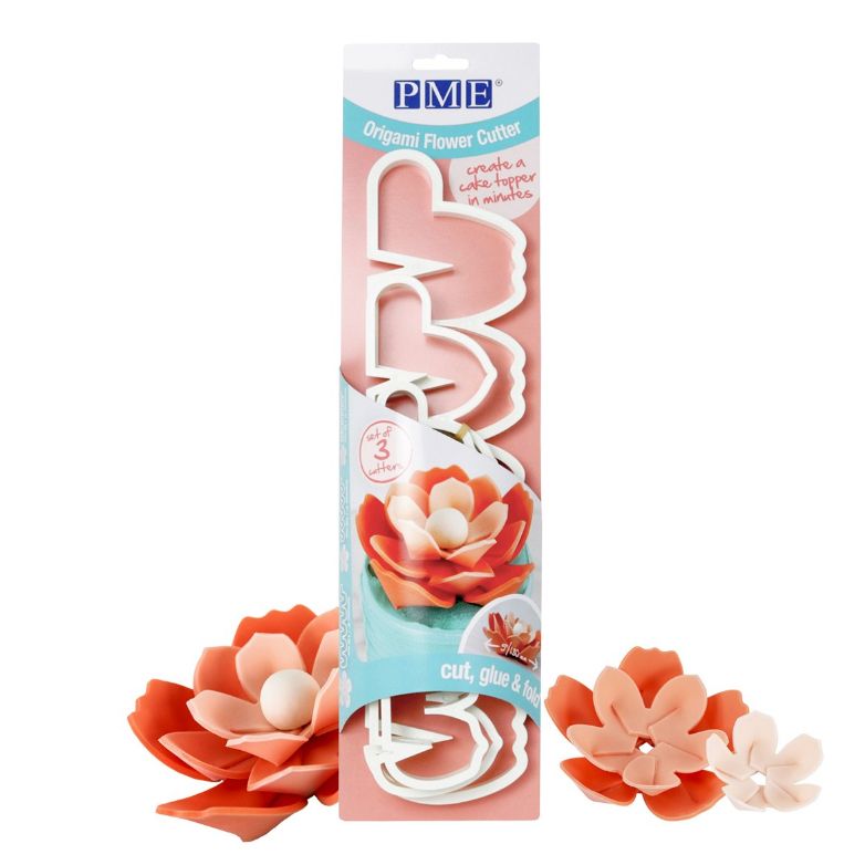 Découpoirs fleurs Origami lot de 3 PME