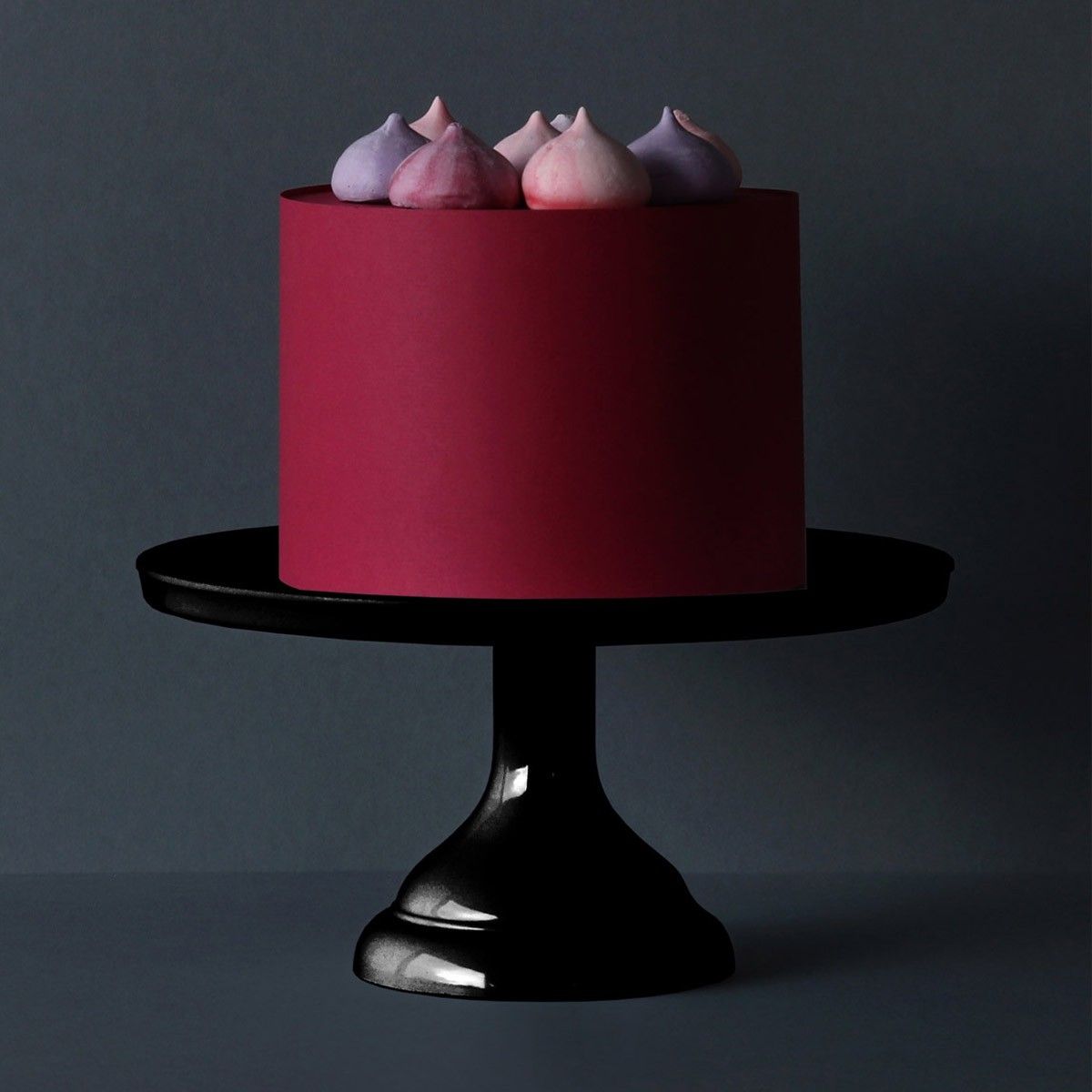Présentoir à gâteaux noir 30 cm