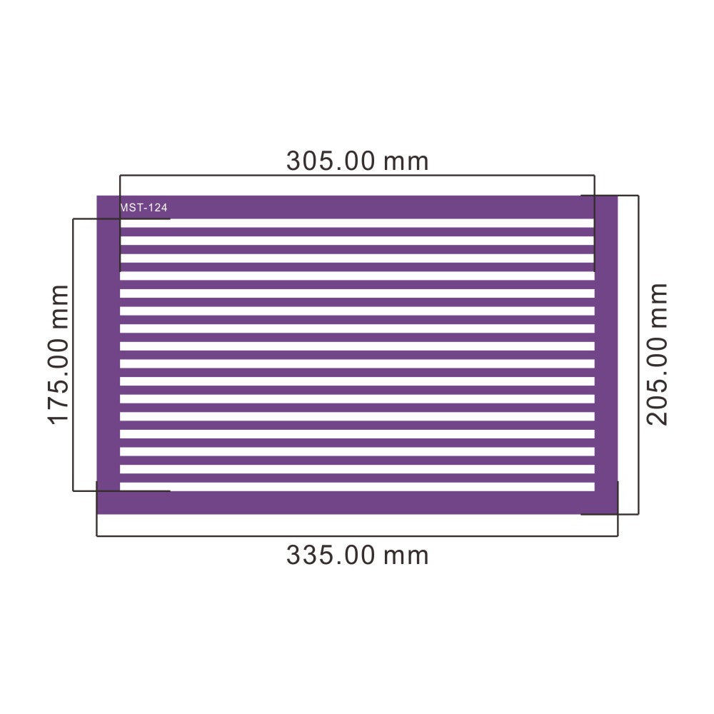 Pochoir Mesh Stencil rayures fines