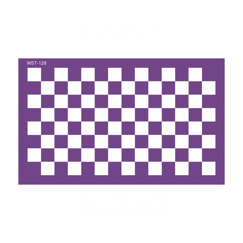 Pochoir Mesh Stencil damier