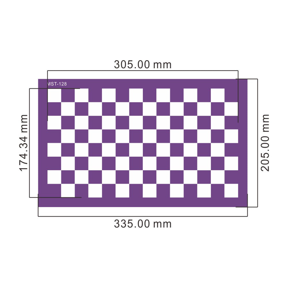 Pochoir Mesh Stencil damier