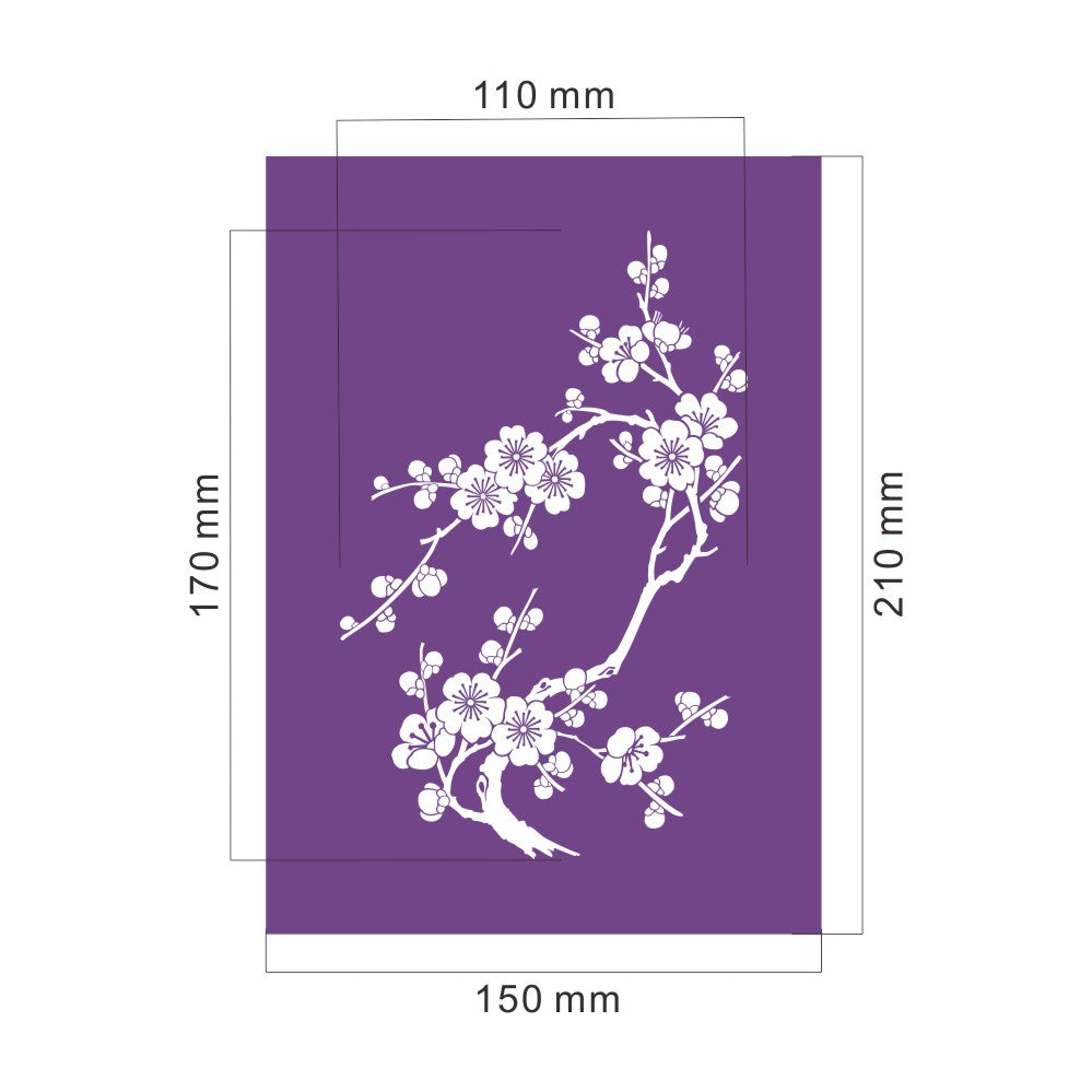 Pochoir Mesh Stencil cerisier Sakura