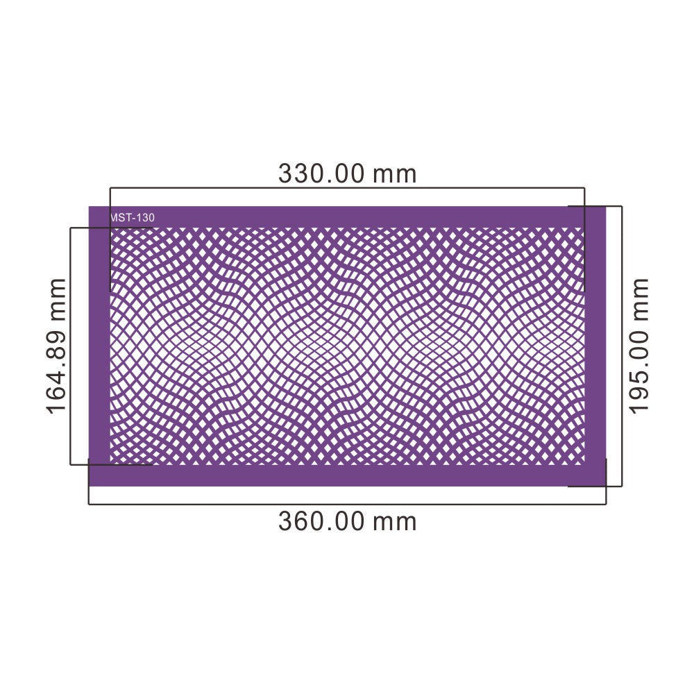 Pochoir Mesh Stencil illusion