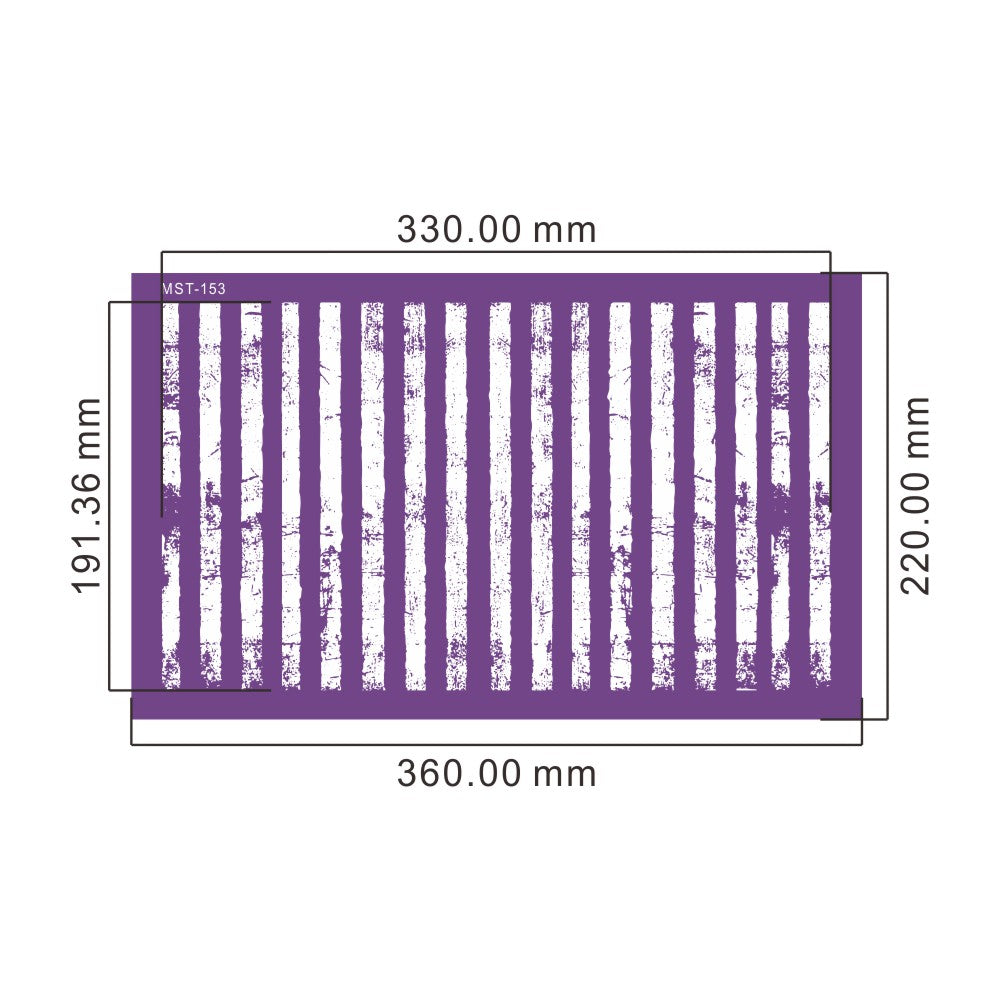 Pochoir Mesh Stencil écorce