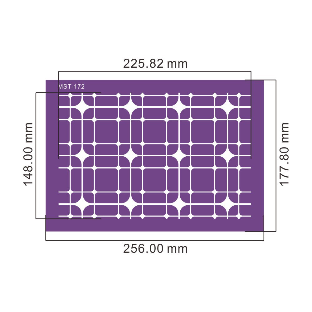 Pochoir Mesh Stencil quadrillage