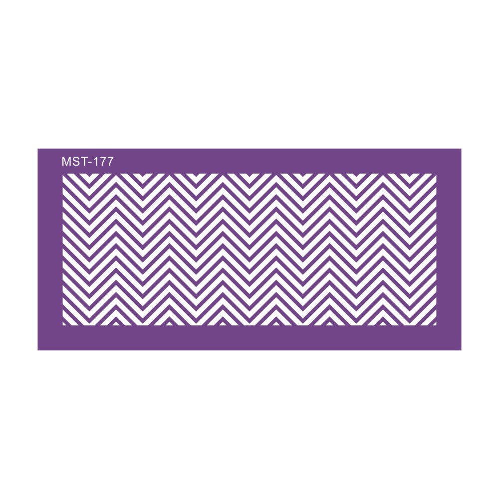Pochoir Mesh Stencil chevron