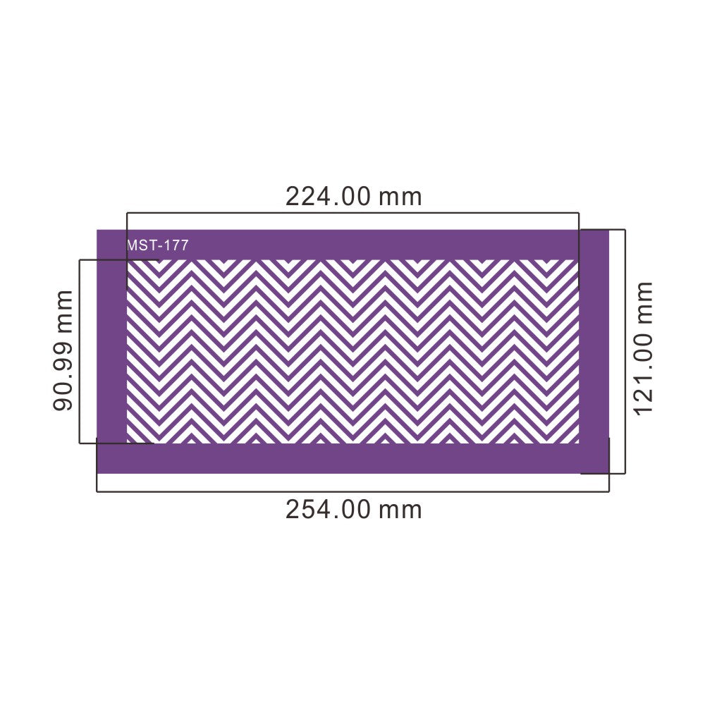 Pochoir Mesh Stencil chevron