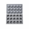 Moule silicone 15 empreintes effet panier en osier pour chocolat, mignardises et mini desserts.