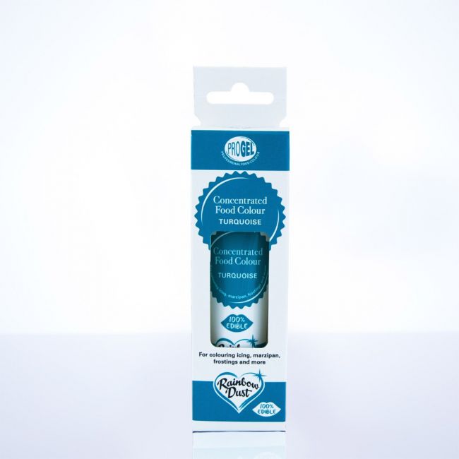 Colorant gel concentré ProGel bleu turquoise Rainbow Dust