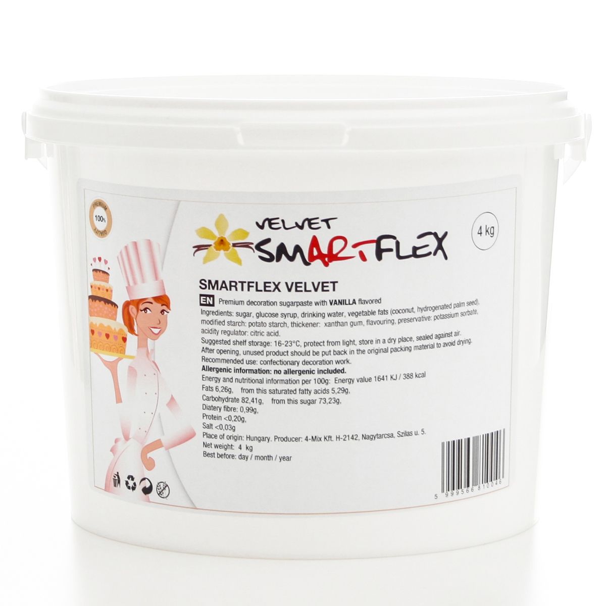Pâte à sucre blanche velours Smartflex