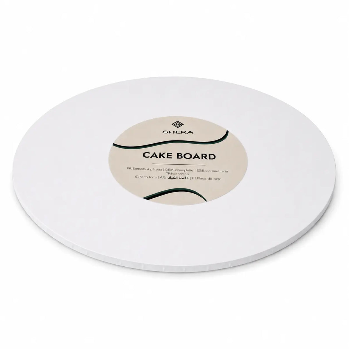 Semelle cake board ronde blanche Shera
