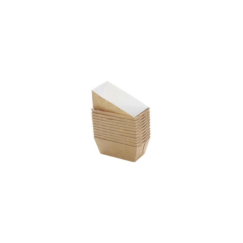 Mini moules de cuisson rectangle en carton x10