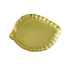 Assiettes carton Feuille Or x10