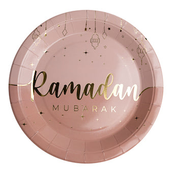 Assiettes Ramadan Mubarak x6
