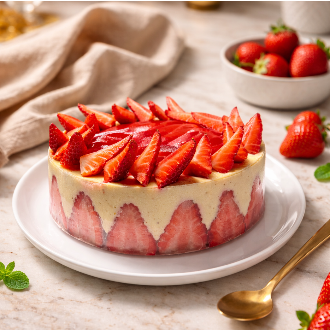 Atelier Fraisier traditionnel | Cours pâtisserie Perle Dorée