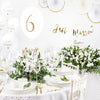 Ballons Blancs et Or Just Married