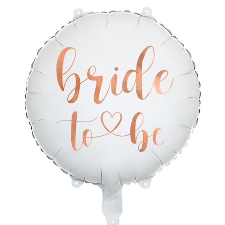 Ballon mariage Bride to Be blanc