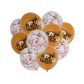 Ballons mix rose gold Eid Mubarak
