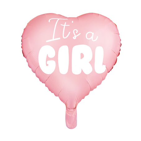 Ballon mylar cœur It's a girl 45 cm