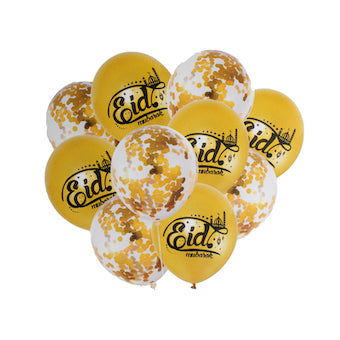 Bouquet de ballons mix or Eid Mubarak