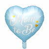Ballon mylar annonce Mom To Be Bleu