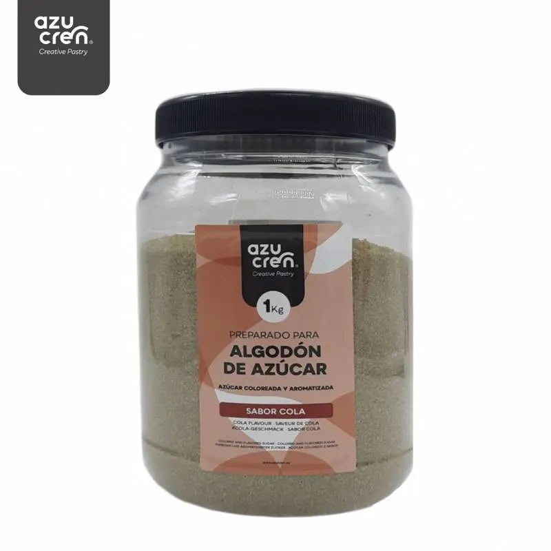 Sucre pour barbe à papa brune saveur cola 1 kg Azucren
