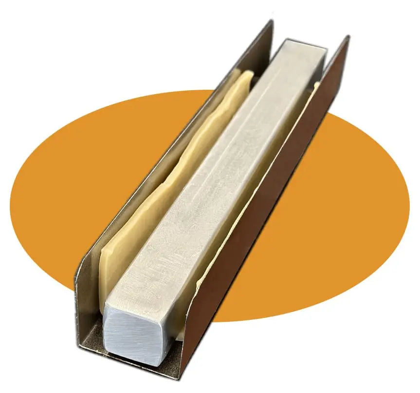 Barre inox forme U pour moule à viennoiserie