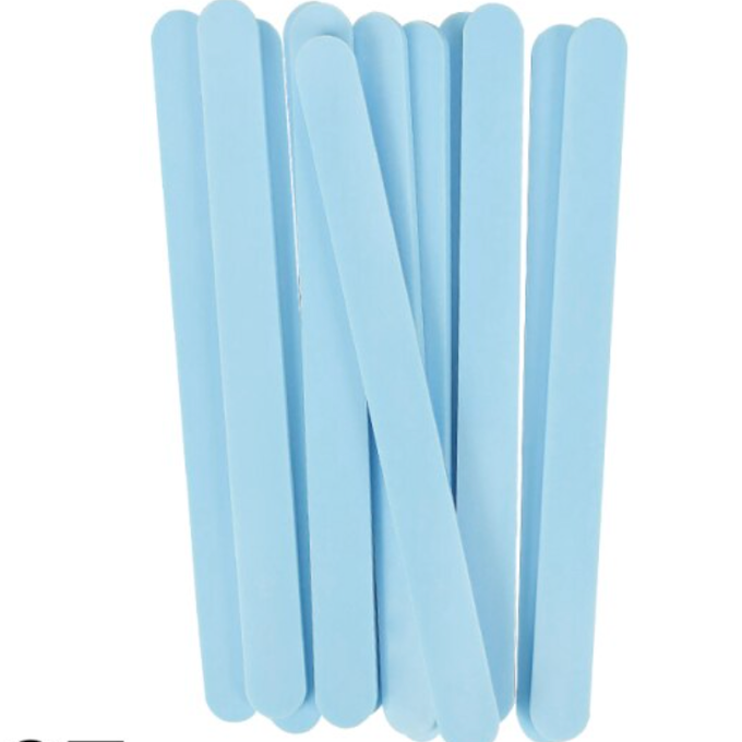 Bâtons Magnum en acrylique bleu bébé x12