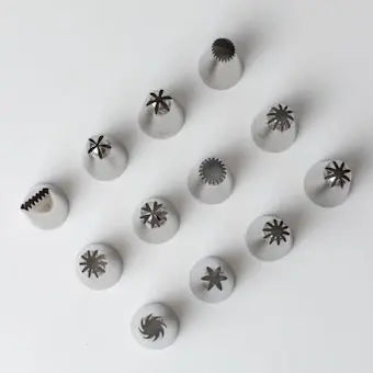 Boîte de 12 douilles inox Layer moyennes