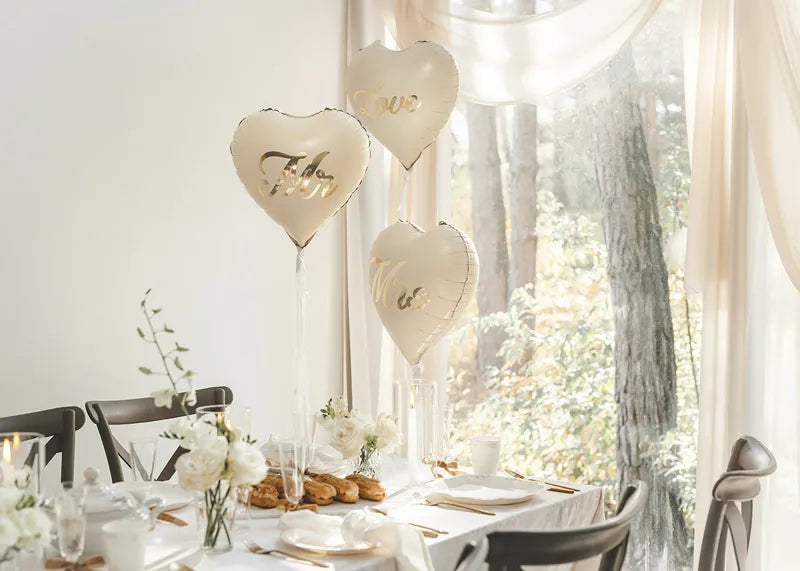 Ballon aluminium cœur Love PartyDeco