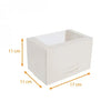 Boite à bûche avec fenêtre, Largeur 11 Hauteur 11 cm