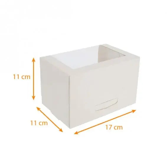 Boîte à bûche avec fenêtre largeur 11 cm hauteur 11 cm