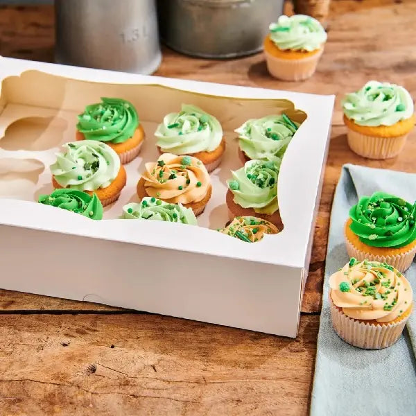 Boîte à fenêtre 12 cupcakes ou 24 mini cupcakes x3 FunCakes