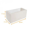 Boite à bûche avec fenêtre, Largeur 11 Hauteur 11 cm