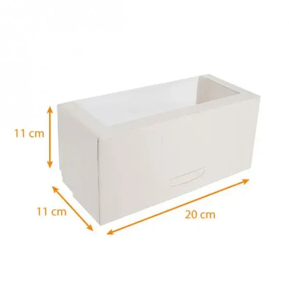 Boîte à bûche avec fenêtre largeur 11 cm hauteur 11 cm