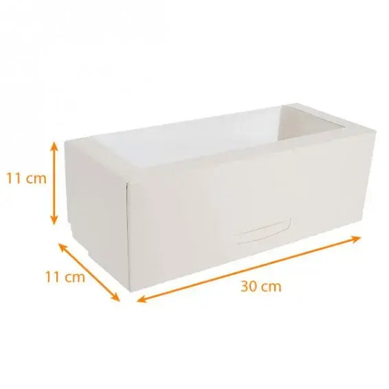 Boîte à bûche avec fenêtre largeur 11 cm hauteur 11 cm