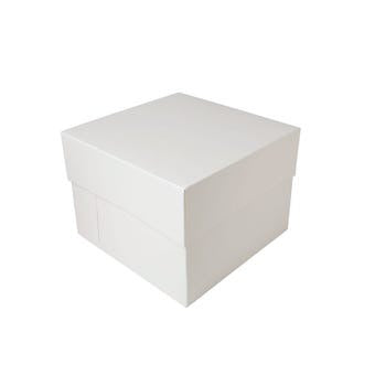 Boîte à gâteau carrée hauteur 15 cm