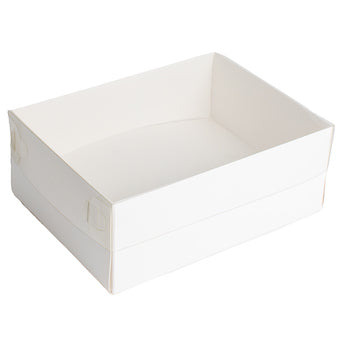 Boîte à gâteaux rectangle à couvercle transparent