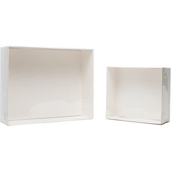 Boîte à gâteaux rectangle à couvercle transparent