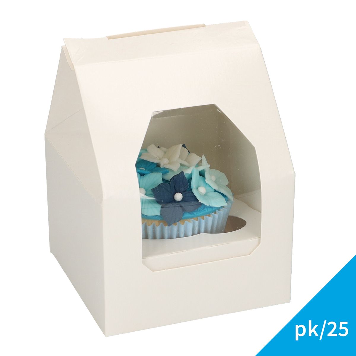 Boîte à fenêtre pour 1 cupcake x25 FunCakes