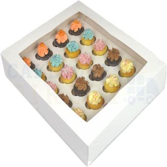 Boîte et insert pour 24 mini cupcakes lot de 3
