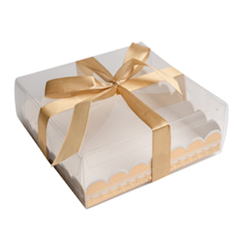 Boîte à offrir carrée Farah 15 x 15 cm