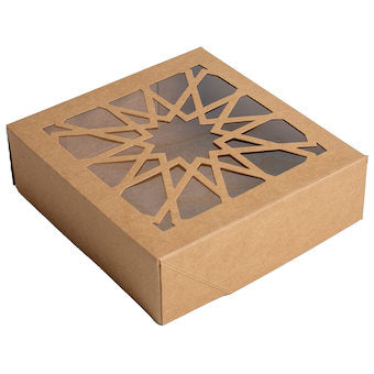 Boîte Orient carrée kraft