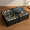 Boîte à Offrir 40×30 cm Carton Noir et Couvercle Transparent