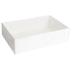 Boîte à Offrir 40×30 cm Carton Blanc et Couvercle Transparent