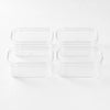 Boîte rectangulaire transparente pour desserts individuels (Lot de 4)