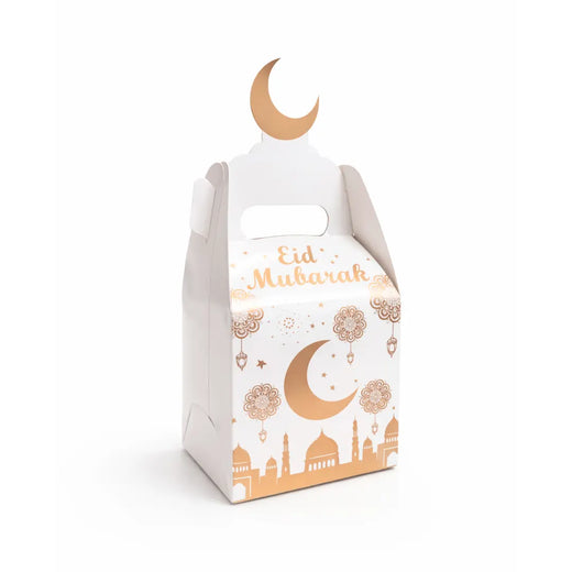 Boite Eid Mubarak Poignée Lune (Lot de 6)