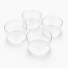 Boîte ronde transparente pour desserts individuels (Lot de 4)