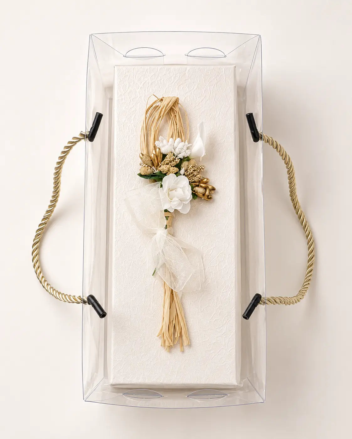 Boîte Zina avec sac transparent assorti lot de 10